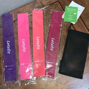 New! Set of resistance bands with case